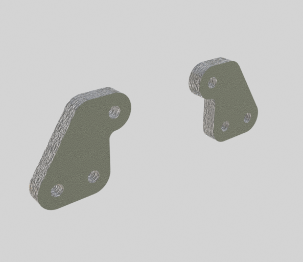 Yokomo YZ-834B OPTION - Front Long Shock Mount Plates – Grand Prix 3D