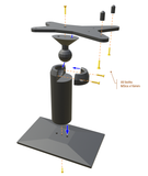 RC Car Pivoting Display Stand
