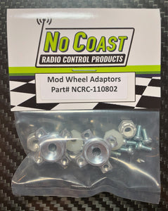 No Coast (110802) - Yokomo Mod Rear Wheel Adaptors - Alloy 1/4"