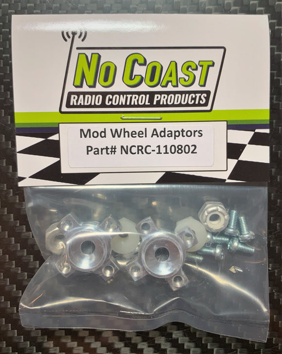 No Coast (110802) - Yokomo Mod Rear Wheel Adaptors - Alloy 1/4