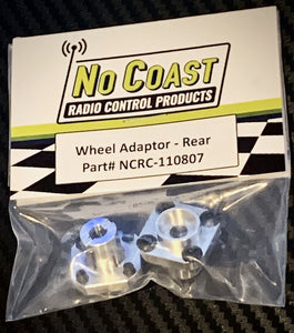 No Coast (110807) - Yokomo Mod Rear Wheel Adaptors - Alloy - 3/16"