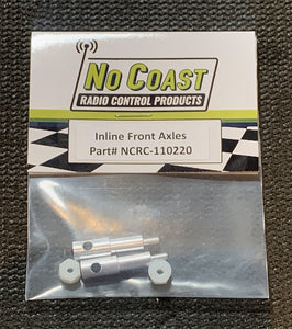 No Coast - RC10 Inline Front Axles - Alloy (110220)