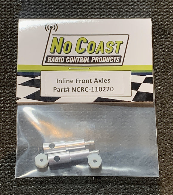 No Coast - RC10 Inline Front Axles - Alloy (110220)