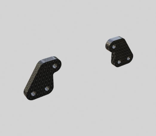Yokomo YZ-834B OPTION - Front Long Shock Mount Plates – Grand Prix 3D