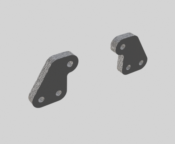 Yokomo YZ-834B OPTION - Front Long Shock Mount Plates – Grand Prix 3D