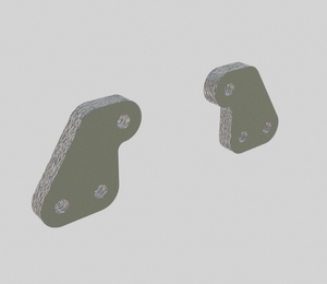 Yokomo YZ-834B OPTION - Front Long Shock Mount Plates
