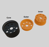 Yokomo YZ-834B OPTION - 3-Piece Wheels 1.7" (set of 4)