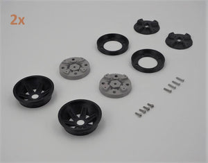 Type-H: VERSION 2: 6-Spoke Wheels - For Proline/HPI VTA Pre-Mounted